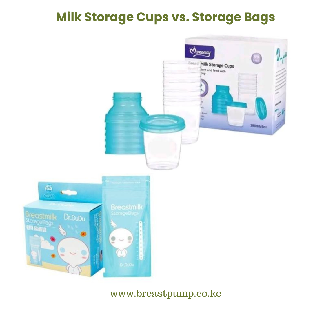 Milk Storage Cups vs Storage Bags